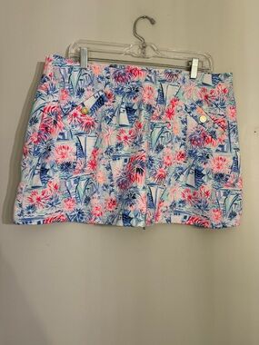 Lilly Pulitzer Madison Skort 4th of July Memorial Day Size XL